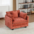 Chenille Fabric Accent Chair, Oversized Single Cloud Sofa Couch Living Room
